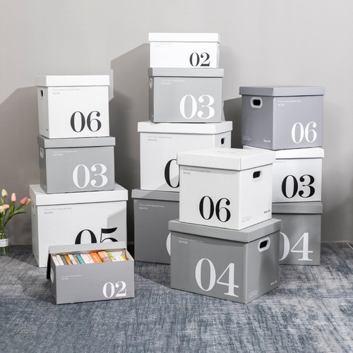 Simple and Minimalist Paper Storage Box, Large Capacity Dormitory Student Organizer Box, Storage Box, Toy Storage Box, Paper Carton