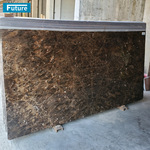 定制天然大理石板材啡色深啡浅啡石材批发加工飘窗台面桌过门槛