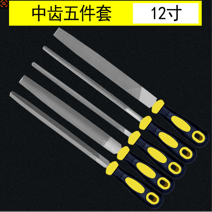 锉刀木工金属打磨工具中齿钳工6-12寸平扁圆锉三角锉刀高碳钢锉刀|undefined