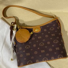 面包小狗栗尾信使托特包包女士2025新款手提单肩斜挎包