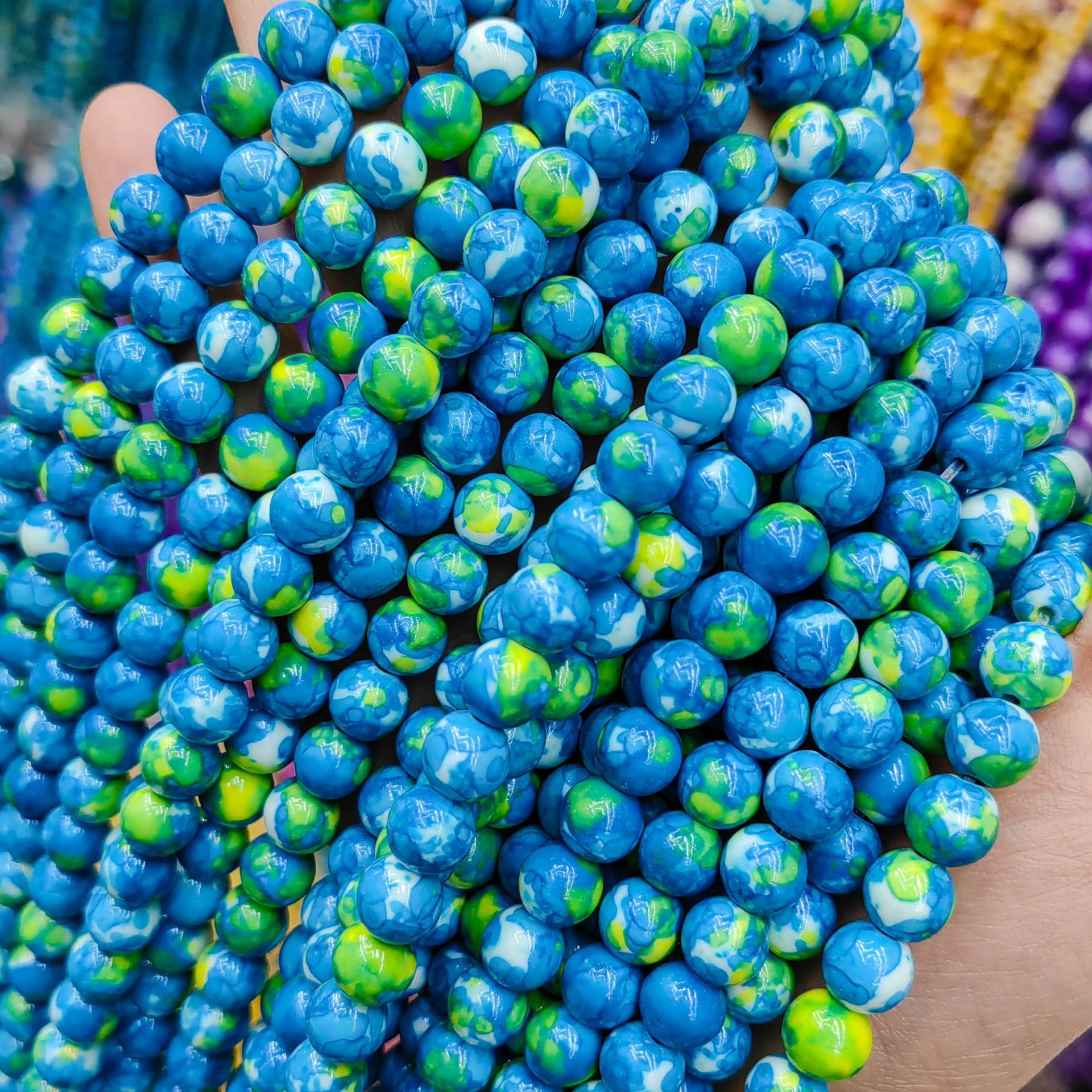 Azul y verde