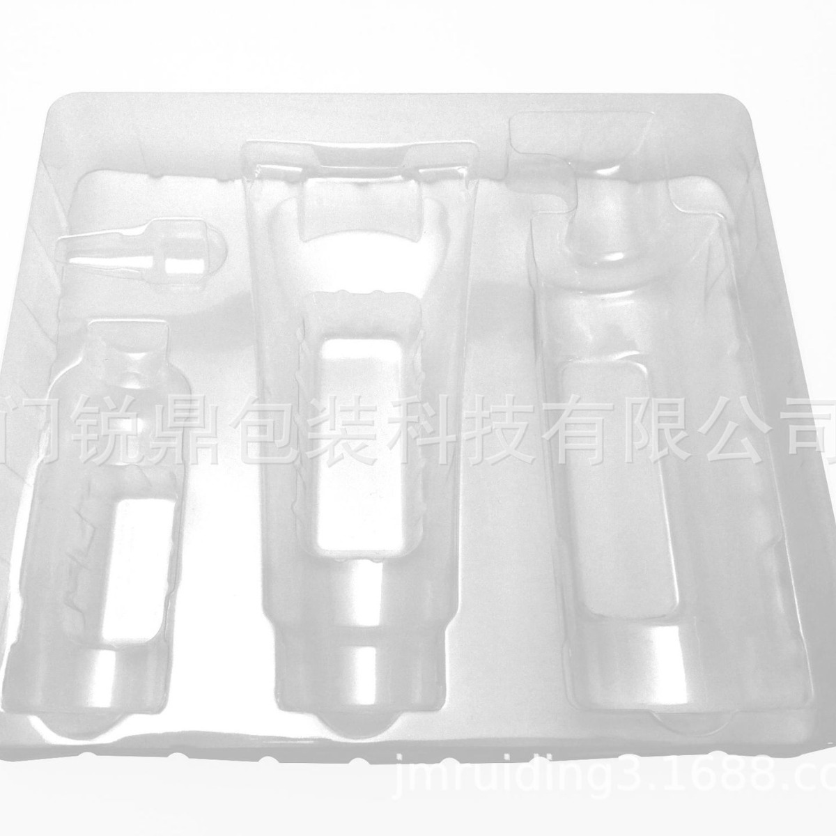 源头工厂直供 高档化妆品PET吸塑 眼线笔PET对折吸塑