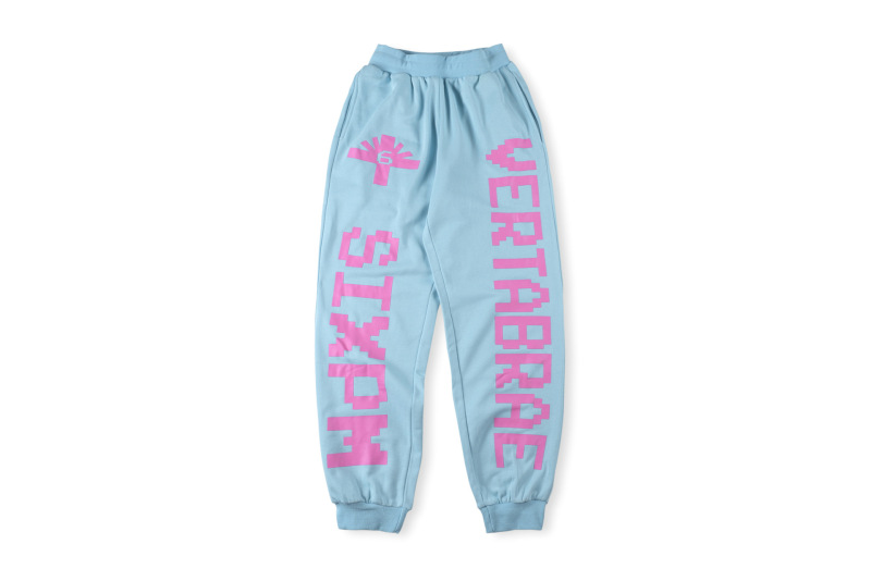 跨境外贸男女明星同款Vertabrae sweatpants镶钻立体字休闲长裤|undefined