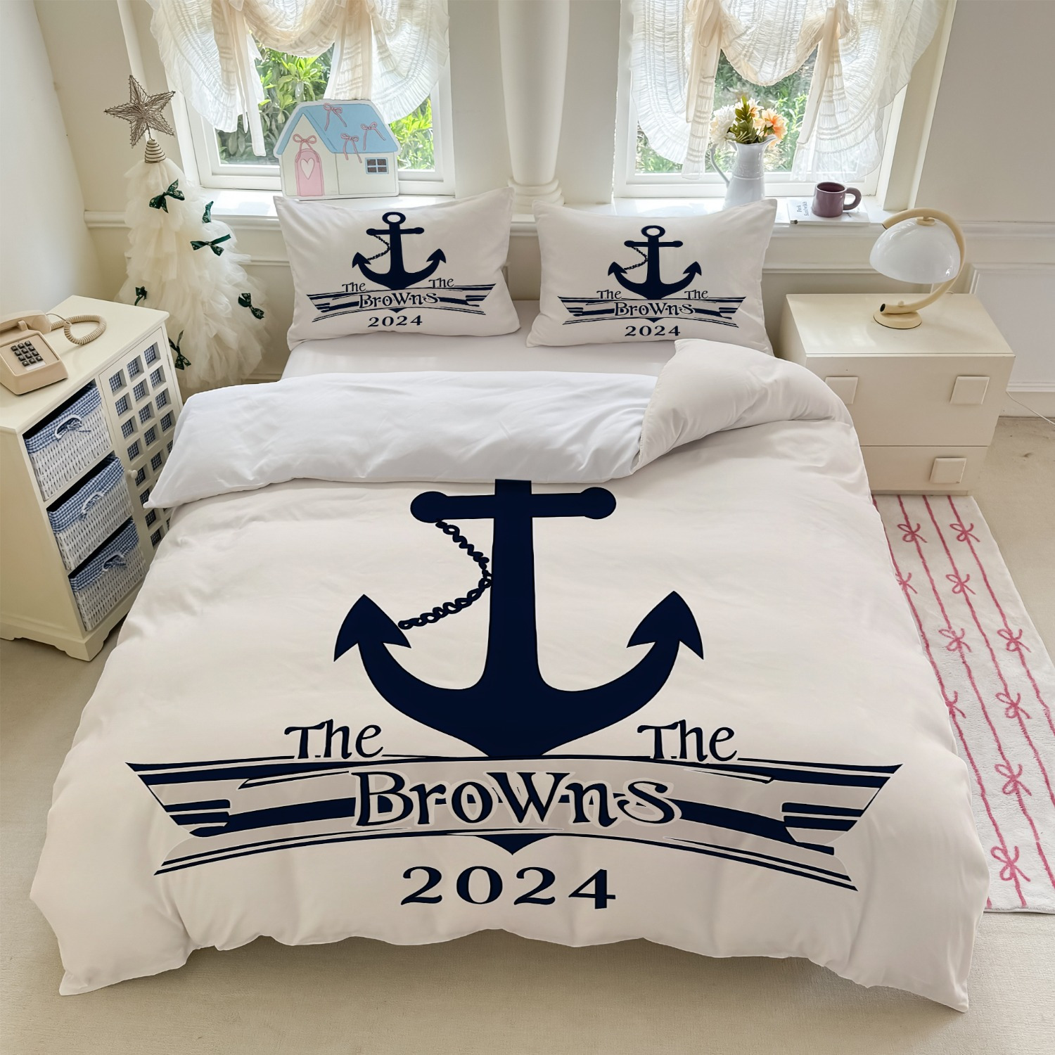 Texteles caseros abrasivos impresión digital piel-profiliable edredón kit de barco flácida mano fábrica de fuente TEMU / JIT Nordic