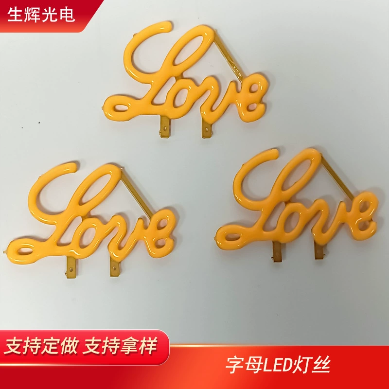 Индивидуальная креативная декоративная светодиодная лампа с филаментом в форме буквы, антикварная керамическая энергосберегающая лампа с COB-филаментом