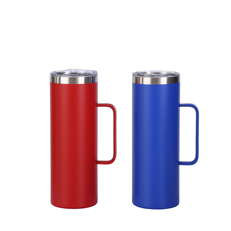 Suministro directo de fábrica nuevo mango coche taza doble capa café leche té vacío de acero inoxidable taza de vacío taza al por mayor