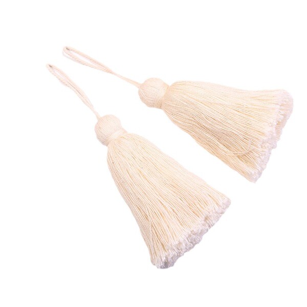pillow with tassels