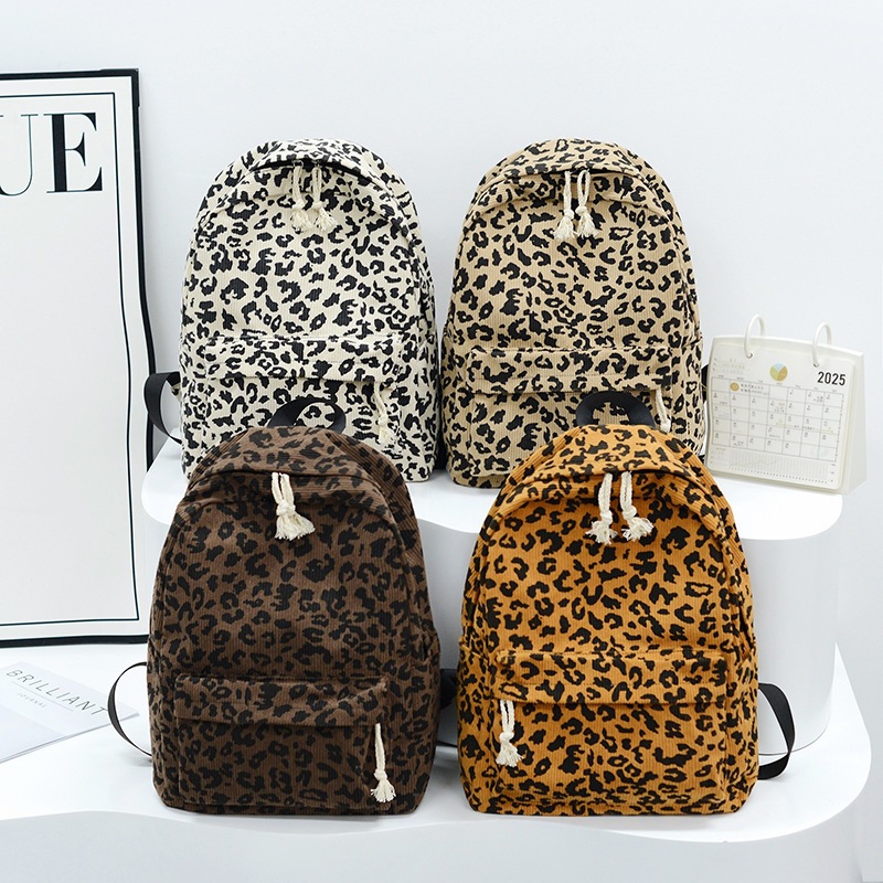 Cute retro capacious backpack