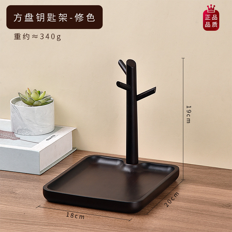 实木进门口入户钥匙收纳玄关摆件轻奢高档鞋柜创意置物架挂架神器|undefined