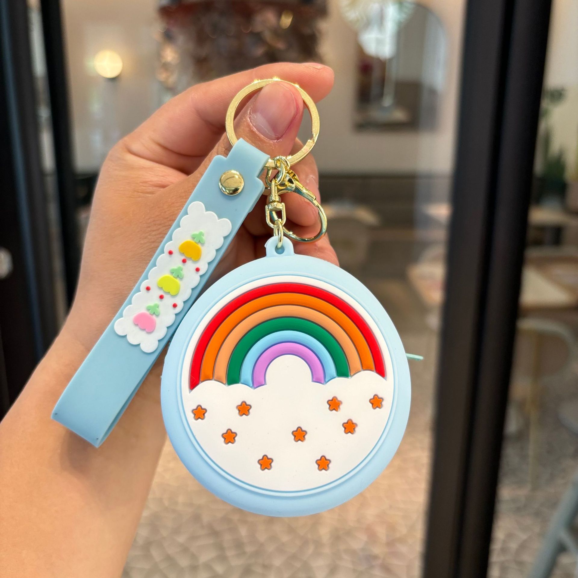 Transfronterizo Kapibara llaveros Kulomi bolsos de cambio llaves colgantes bolsos accesorios pequeños regalos al por mayor