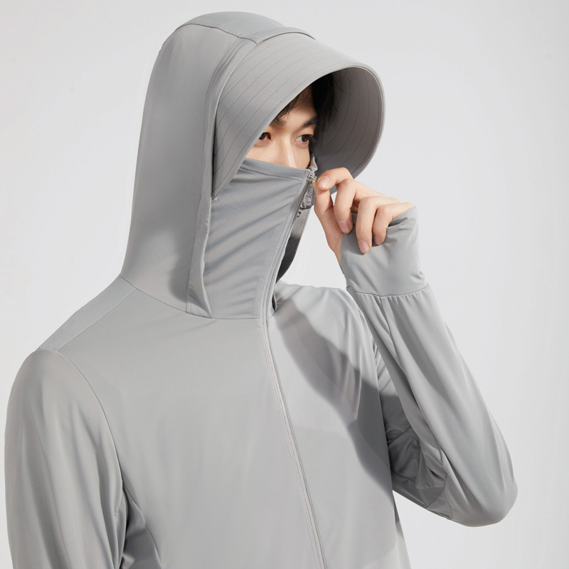 カンナの下のレモンの日焼け止めの服の女性は帽子の軒のもとの糸の冷たい感を取り外して紫外線の長袖の日焼け止めの騎乗服を防ぎます。