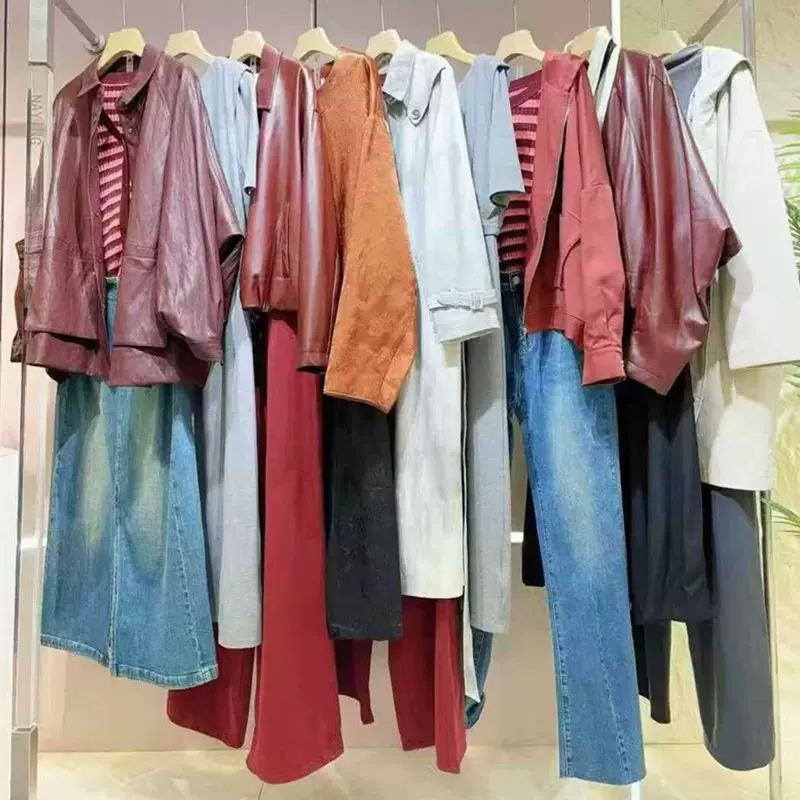 26春尚艾诗时尚知性风衣外套连衣裙上衣裤裙专柜撤柜一手货源供应