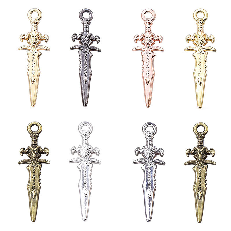 Alloy Weapon Short Sword Dagger Pendant DIY Necklace Bracelet Small Pendant DIY Jewelry Accessories M70
