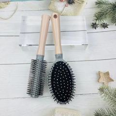 Hairbrush, airbag ribbed bone comb, cushion head meridian massage large plate comb, ribbed hair curling comb, anti-static styling comb