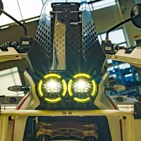 Подходит для Ducati Desert X 22-24 модифицированный мотоцикл фары сетка защиты фары абажур