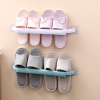 Bathroom towel hanging rack free punching slippers, pot lid, wall hanging wall hanging no trace bath towel pole toilet wall hanging frame