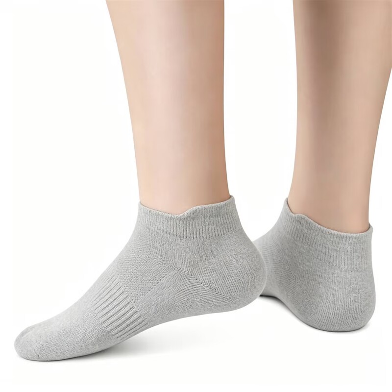 European and American Cross-Border In-Stock Mesh Breathable Cotton Ankle Socks for Men and Women, Suitable for Jogging, Fitness Training, Thin Cotton Invisible Boat Socks