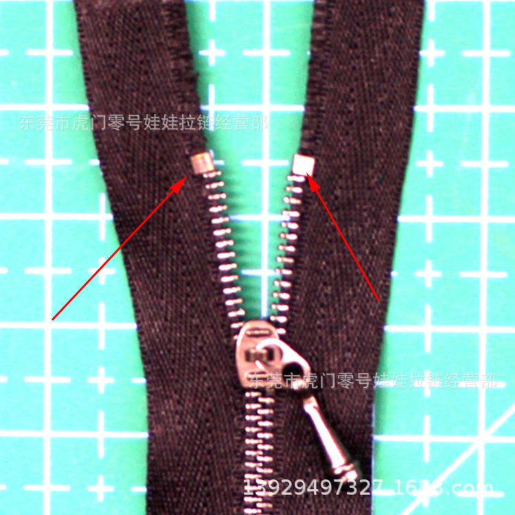 No. 0 metal zipper very small open end doll clothes fine teeth small teeth zipper accessories U-shaped head stop No. 0 metal zipper very small open end doll clothes fine teeth small teeth zipper accessories U-shaped head stop