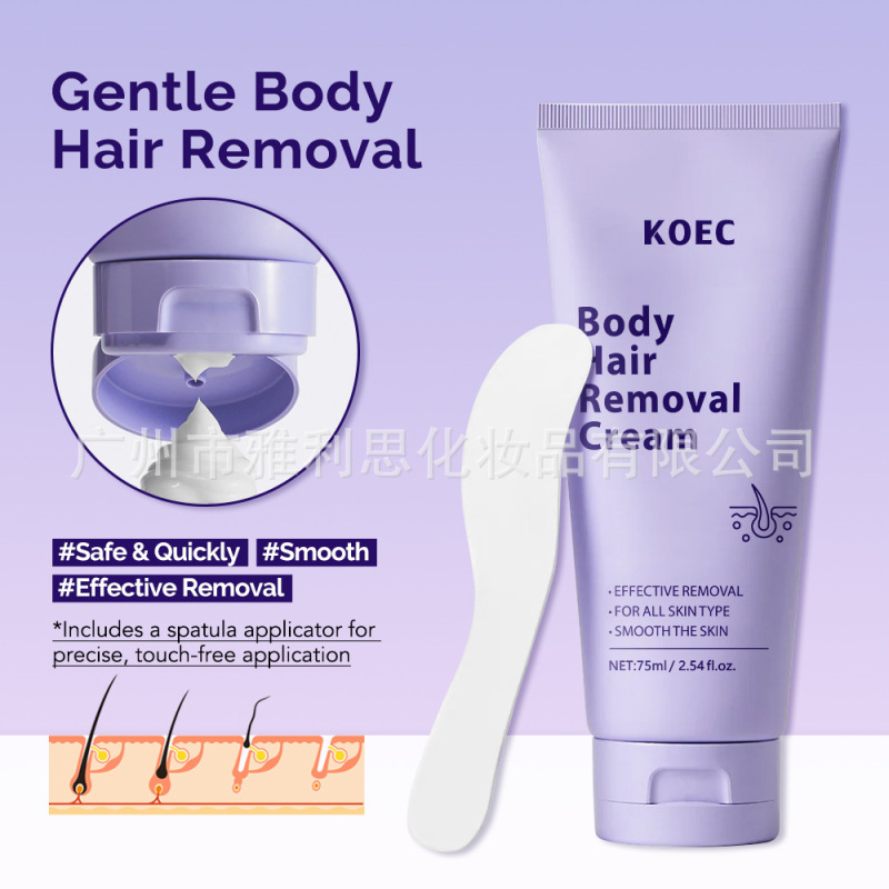 KOEC ボディヘアケアクリーム（スクレーパー付き）低刺激で優しい洗浄力 ヘアリムーバークリーム 輸入品|undefined