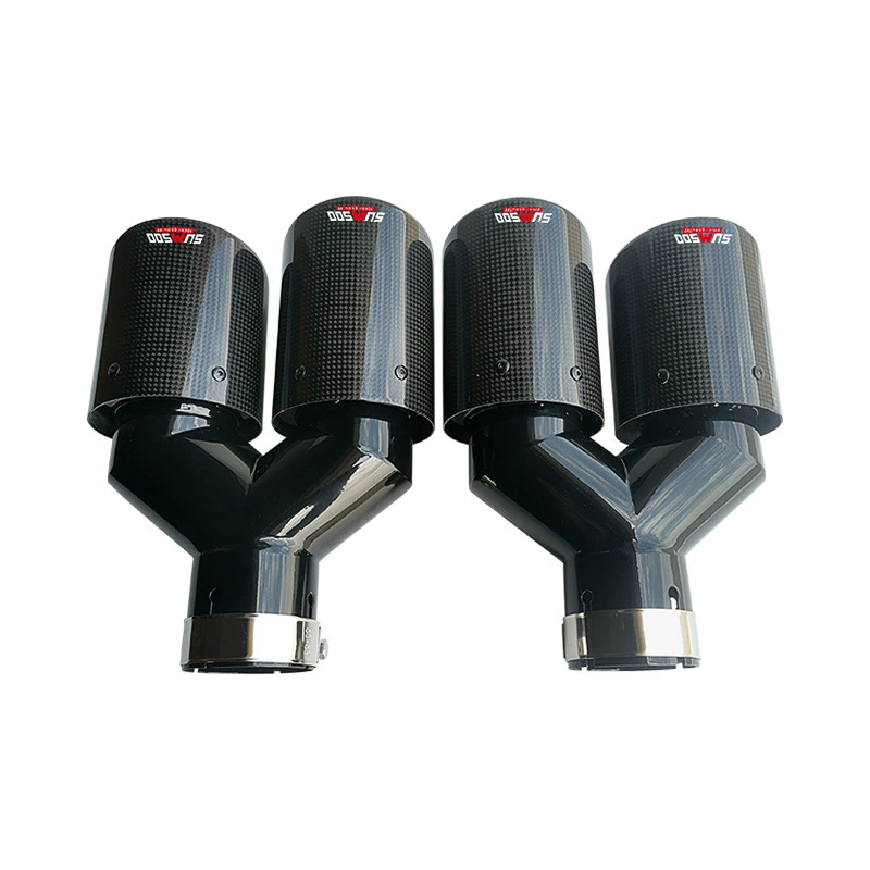 Трансграничный Завод прямых поставок автомобиля модифицированный хвост горло двойной 89 изогнутой модифицированной выхлопной трубы углеродного волокна хвост горло выхлопной трубы