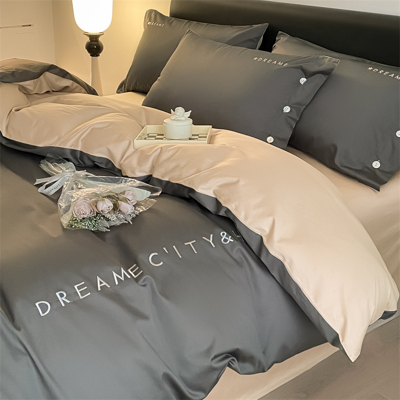 더블배색 - 고급그레이+밀크티