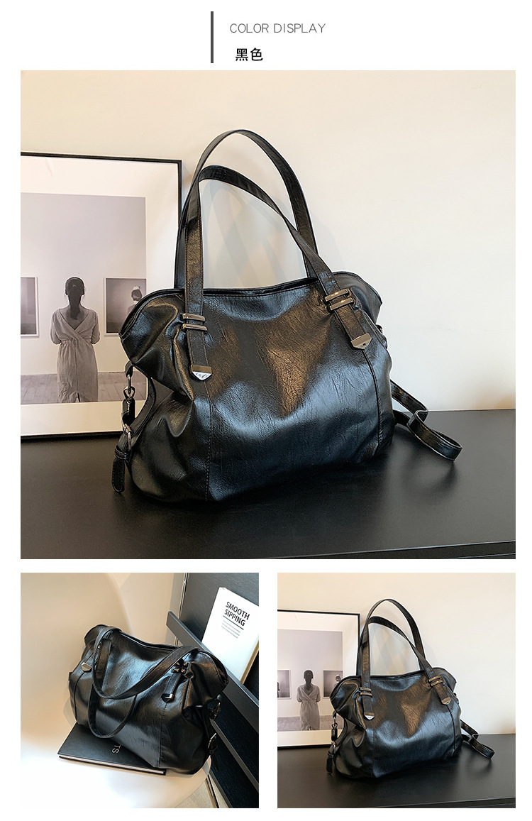 New fashionable European and American women's bags, retro and simple single-shoulder bags, large-capacity high-quality handbags, elegant crossbody bags are in stock undefined