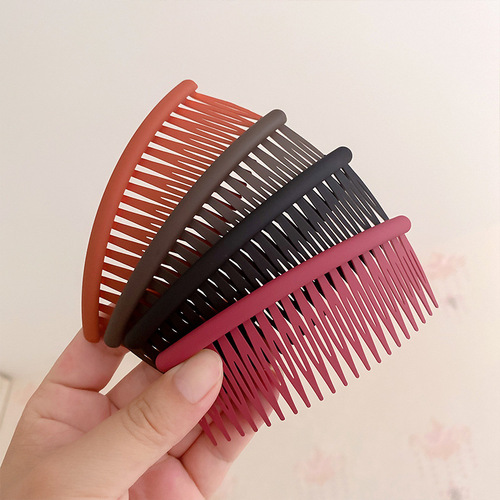 Broken hair sorting artifact frosted large non-slip comb forehead bangs hairpin side hair comb back of head headdress for women