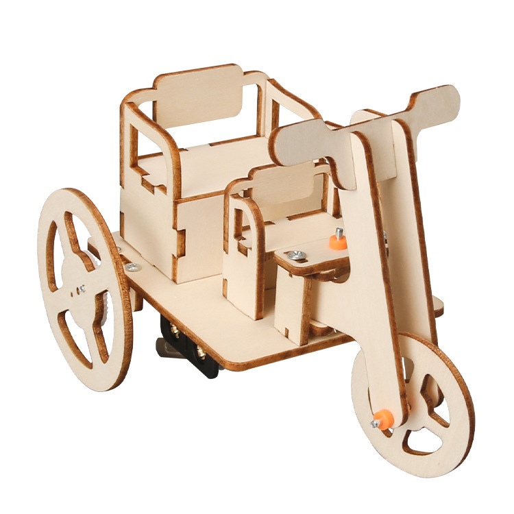科学実験 diy 電動三輪車モデル子供の手作り科学技術少量生産蒸気材料パッケージセット|undefined