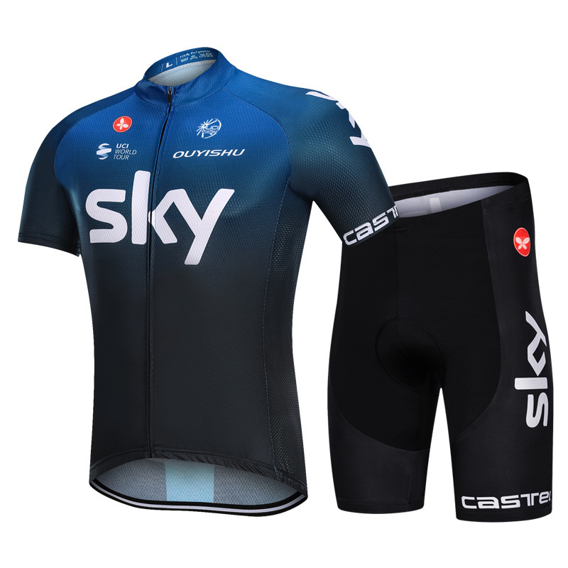 Traje corto 19sky negro y azul