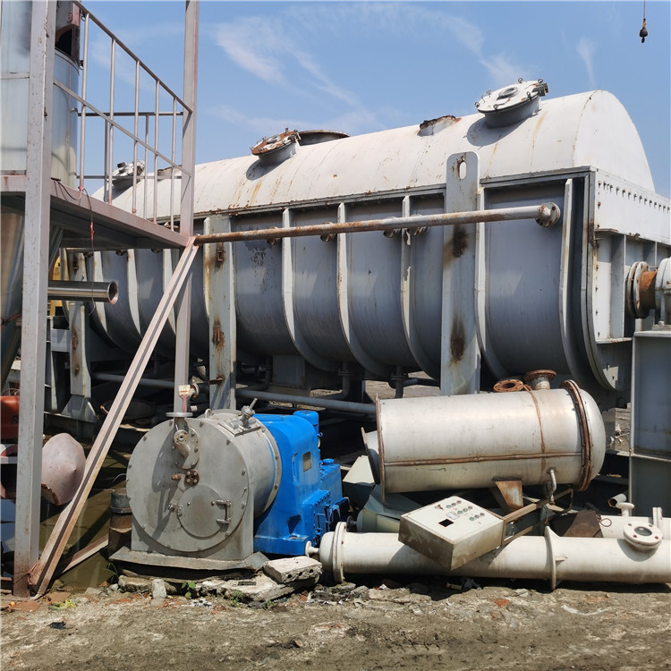 现货二手不锈钢空心桨叶干燥机 50平方铁空心桨叶双轴干燥机