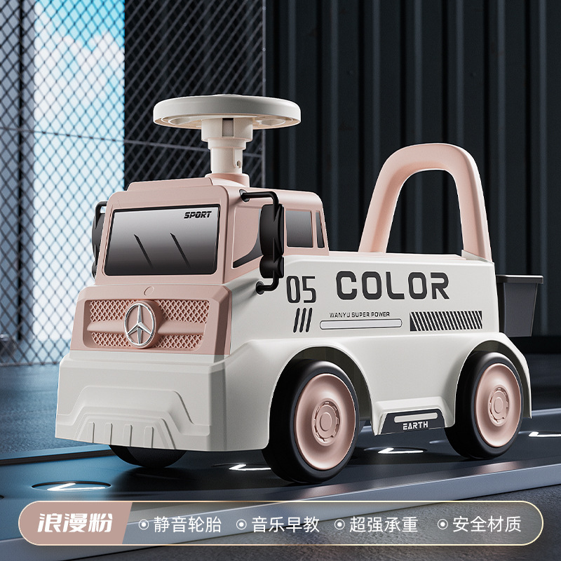 Excavadora para niños deslizante carro de ingeniería puede cavar tierra 1 - 3 bebé patina patina un coche de torsión de cabello