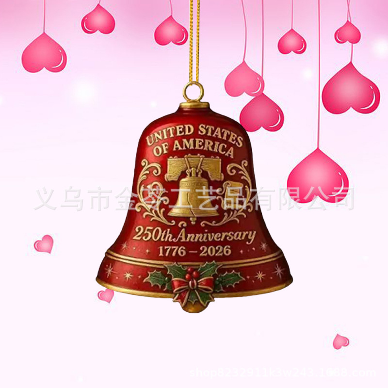 创意新款亚克力平面250周年纪念装饰品圣诞节场景挂件装饰品|undefined
