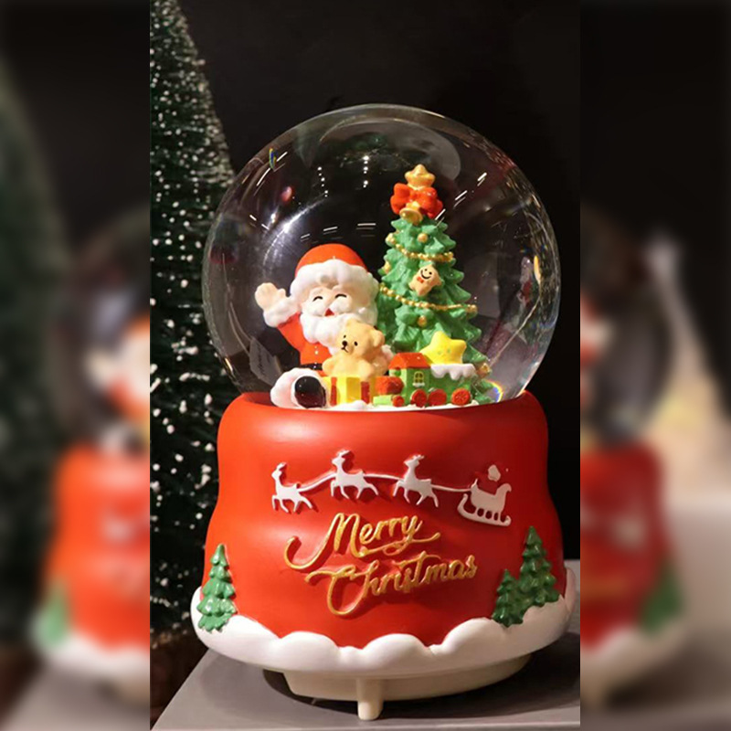 Nuevos regalos de Navidad luminosos bolas de cristal de nieve de agua decoraciones de Navidad al por mayor transfronterizas regalos para niños