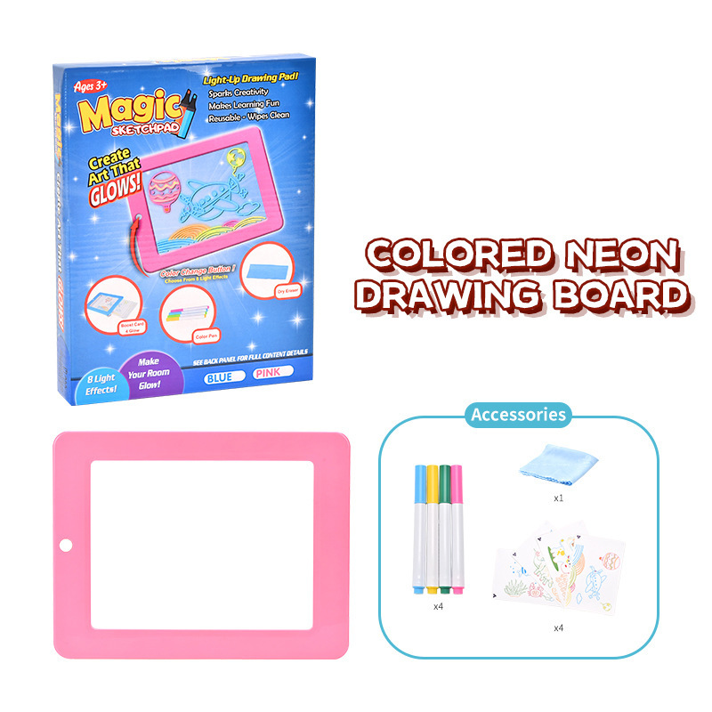 Tablero de Dibujo LED Fluorescente para Niños