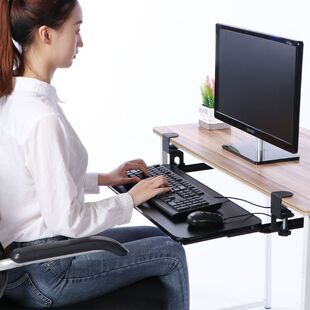 Under-Desk Keyboard Tray, Punch-Free Slide Rail, Computer Installation, Desktop Clip, Desk Drawer, Mouse Bracket, Storage Shelf