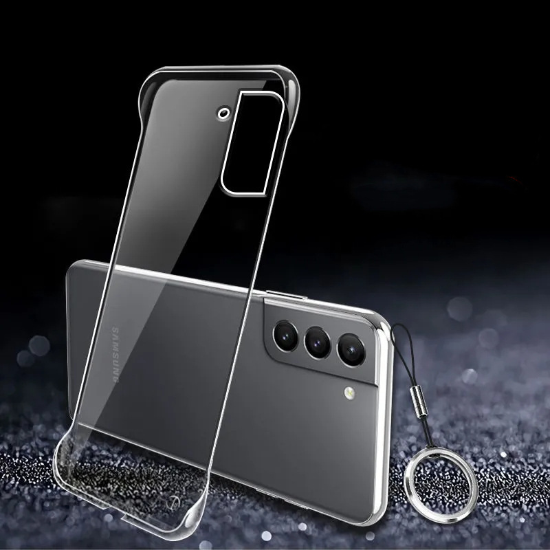 Applicable to Samsung S22Ultra mobile phone case GalaxyS21 + transparent frameless ultra-thin protective case S20 hard case