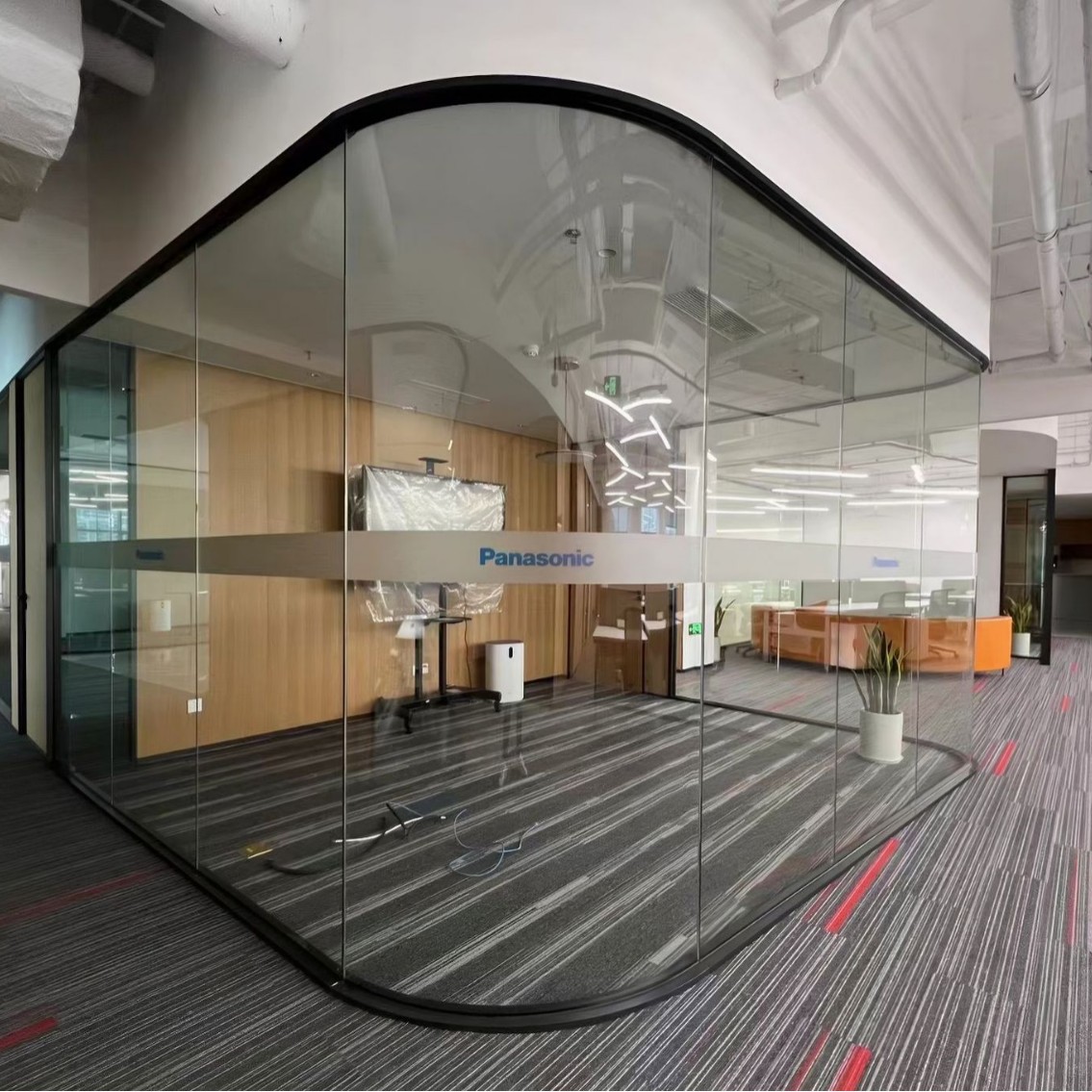 办公室玻璃隔断铝合金双层百叶隔断全钢防火玻璃隔断钢化玻璃高隔