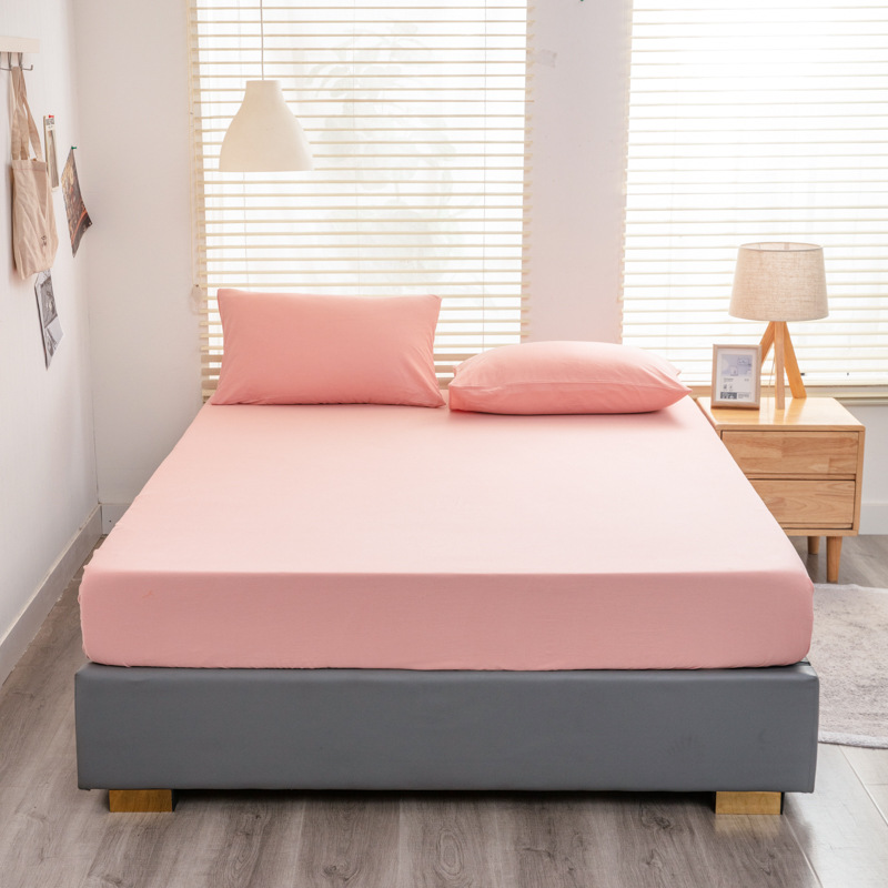 Nuevo 40 algodón lavado con agua cama de algodón sólido simple casa Simmons colchón cubierta de protección antideslizante cama de cama