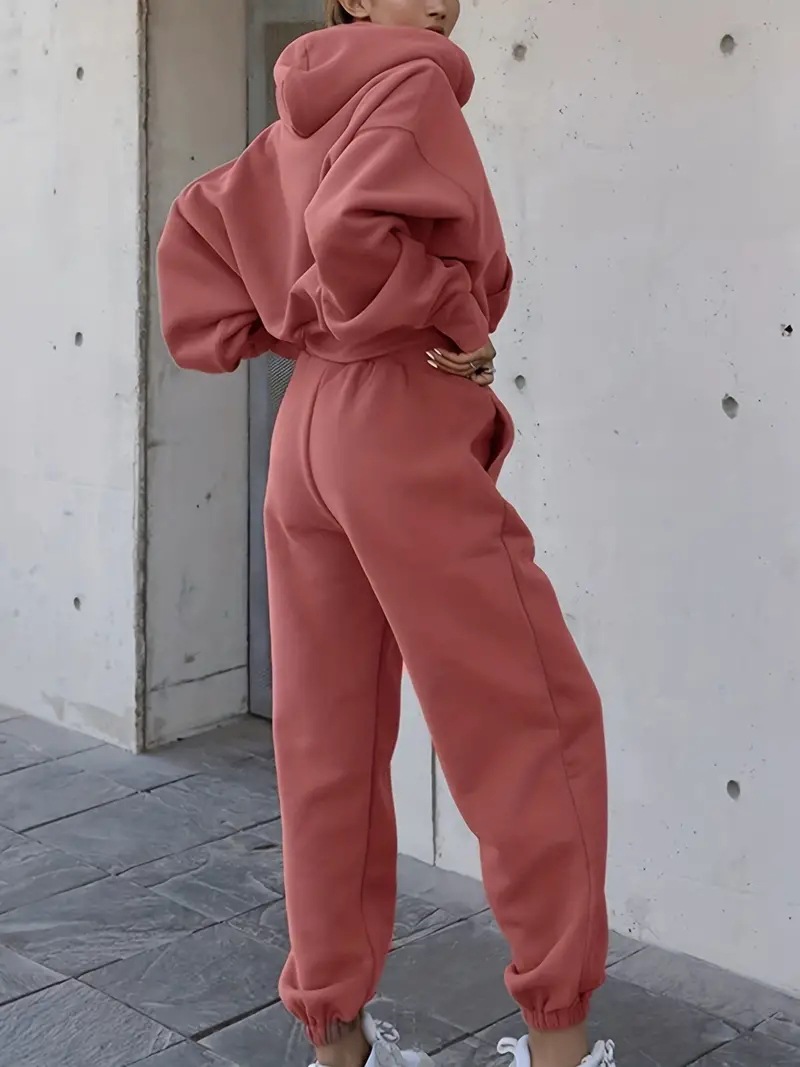 Damen Sweatshirt Und Jogginghose Set Für Sport Und Freizeit_voghion.com