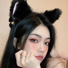 Cat Bell Plush Ear Band 2023 New Fox Streamer Headband Lolita Hair Clips Hair Accessories