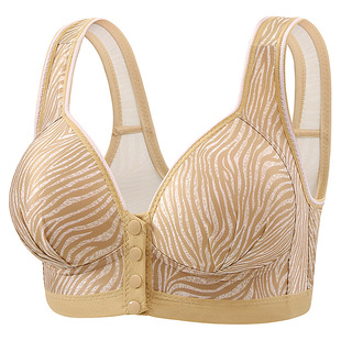 Factory Outlet Front Buckle Push-up Anti-sagging New Style Beautiful Back plus size Comfortable Breathable Fixed Cup for Middle-aged and Elderly Mothers