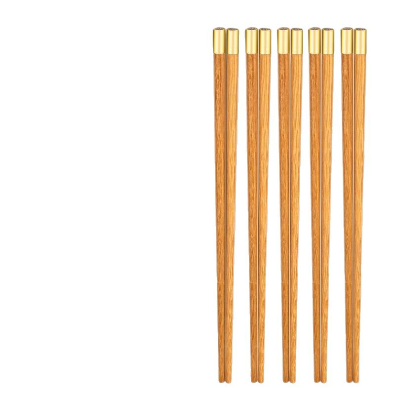 Palillos de madera de alas de pollo antideslizante de madera doméstica 10 pares 20 pares de palillos de madera para una persona un palillos