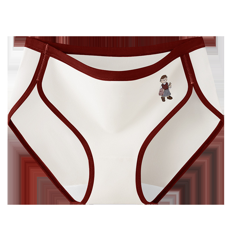 Clase A de ropa interior de oso de algodón de Xinjiang para mujer entrepierna de algodón puro entrepierna antibacteriana para mujer nueva ropa interior retro estadounidense para mujer