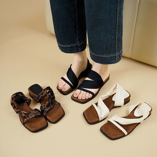 ��Ƥ��~��ʽ�͹�2025���¸�¶ֺ��ЬŮ���^һ�֎��ļ��⴩����Ь.