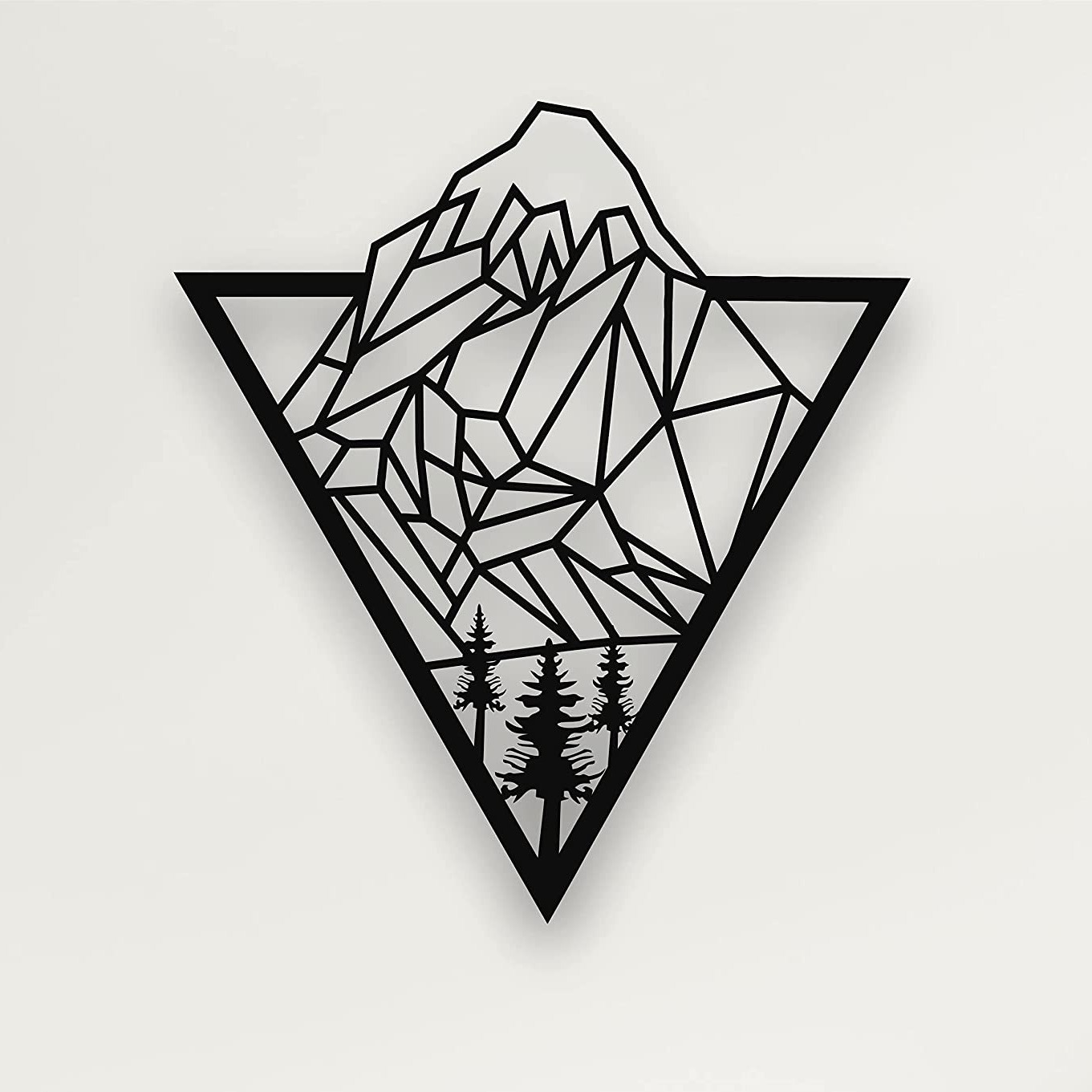 Iron Metal Laser Engraving Uv Printing Factory Direct Sales Wall Hanging Decorative Wall Silhouette Art Wall Art