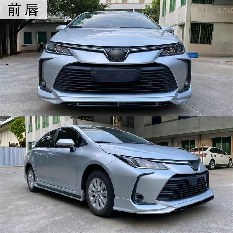 Suitable for 19-23 Corolla Models: Front Lip, Front Spoiler, Side Skirts, Rear Lip, Rear Spoiler, Lower Skirt, Black Warrior