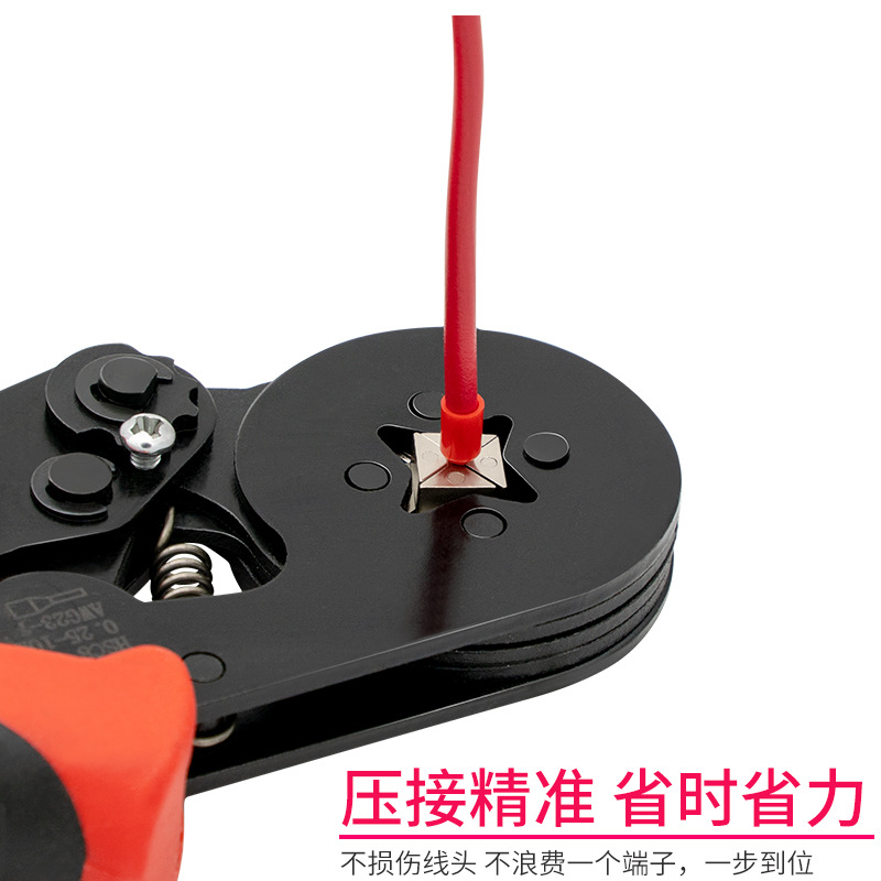 Terminal de tipo tubo alicates que prensan terminal de cableado tipo aguja terminal de prensado en frío abrazadera Alicates que prensan herramientas especiales de electricista