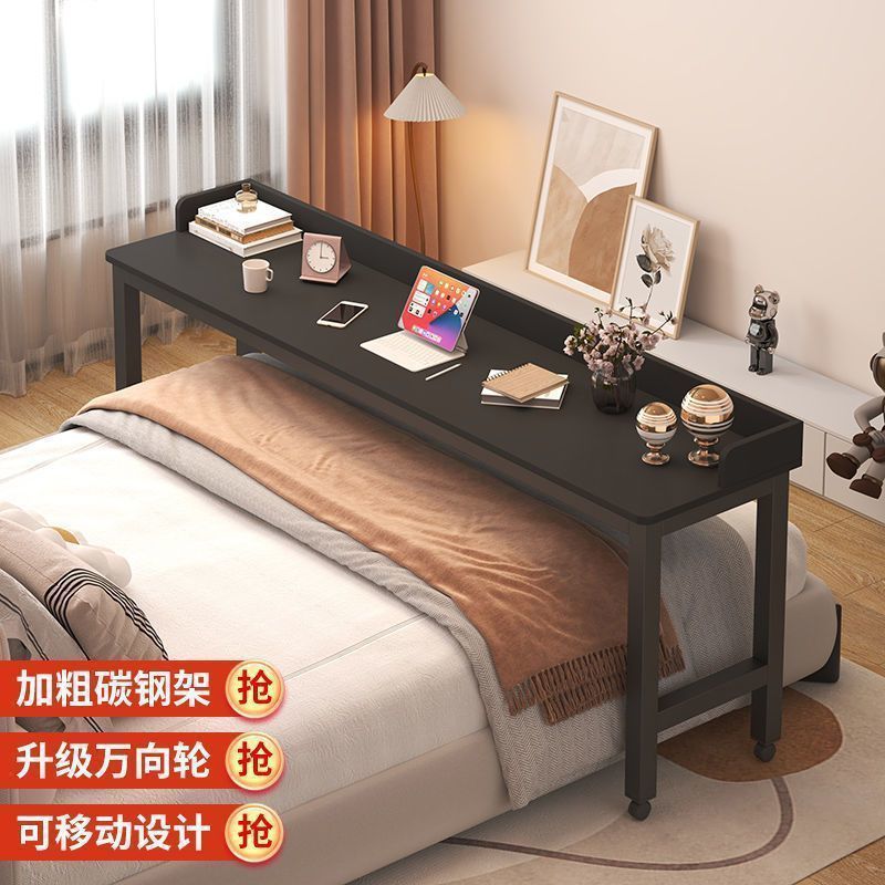 Mesa de cama transversal, escritorio móvil, escritorio de computadora, escritorio de escritorio en la cama del dormitorio, escritorio de escrit