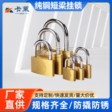 地球铜挂锁多规格单用通用防盗锁箱包锁行李箱小锁头柜门锁小铜锁