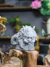 批发仿青石蟠龙抱石装饰摆件园艺茶室鱼缸水景造景麒麟貔貅镇水兽